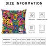 Cute Graffiti Cushion Cover Pillowcase Ultra Soft Skin Friendly Fabric Cloud Like Comfort & Concealed Zipper