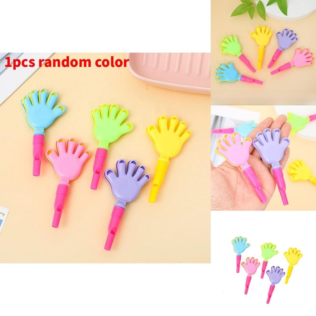 משרוקית פלסטיק שניים באחד צעצוע מחיאת כפיים לילדים מסיבה ובידור