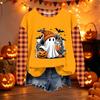 Women's Casual Long Sleeve Loose Fit Halloween Printed Sweatshirt
