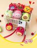 KAKAO FRIENDS Ryan Lion Plush Phone Clip: Cute Cartoon Fruit-Shaped Pendant Bag