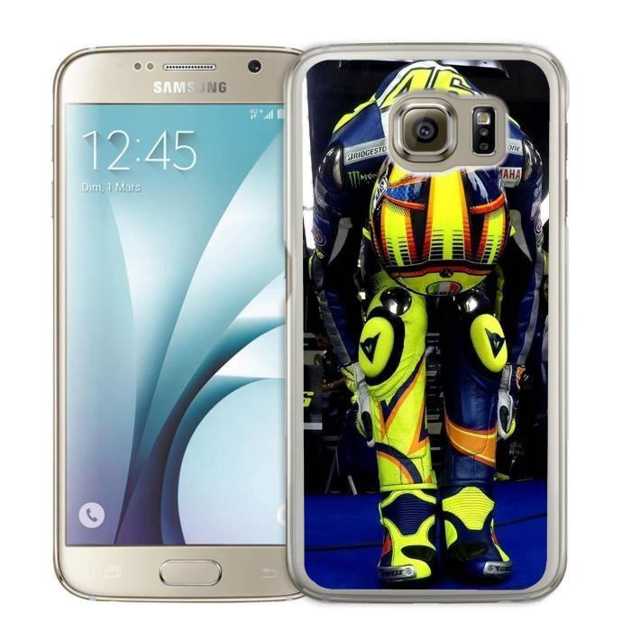 Coque Samsung Galaxy S6 Edge Valentino Rossi Concentration Moto GP