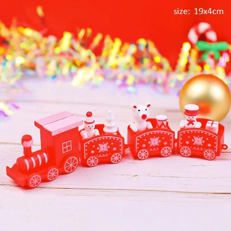 Christmas Cake Decor Ornaments Xmas Train Ornaments Merry Christmas Decor For Home Happy New Year 2023 Kids Favor Gifts