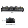 Professional 4-Port Battery Charging Station 8A Fast Charging Base DCB104 for Power Tool with Safety Diagnostics