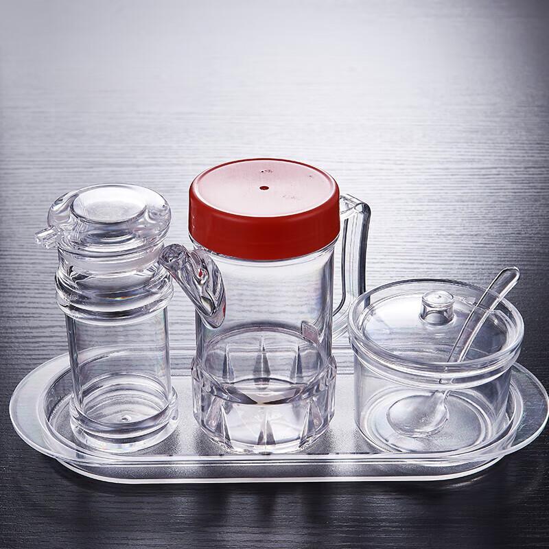 Homeglen Acrylic Seasoning Bottle Set