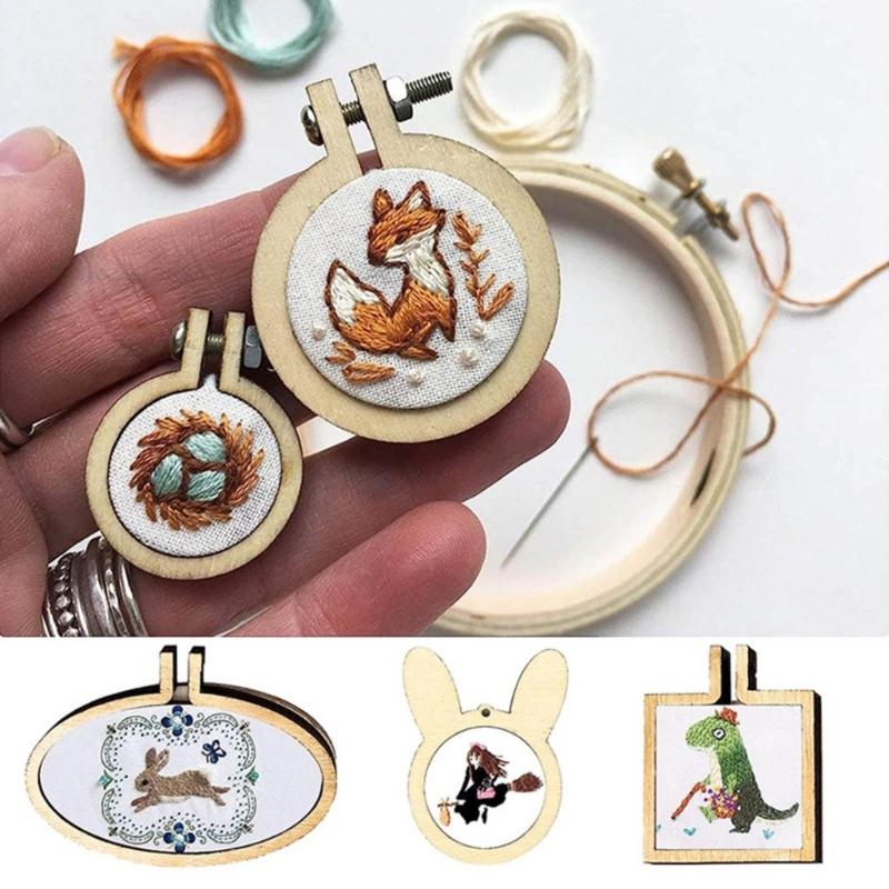 Mini Embroidery Hoop Rings for Different Kinds of Crafts Needle Art Fabric Paint