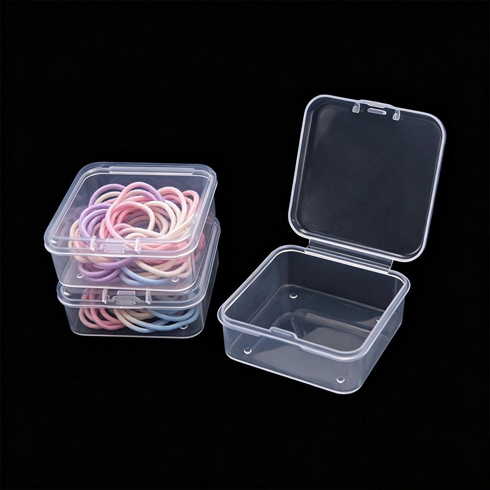 Dustproof Transparent Organizer Box Mini Dustproof Storage Boxes Earrings Storage