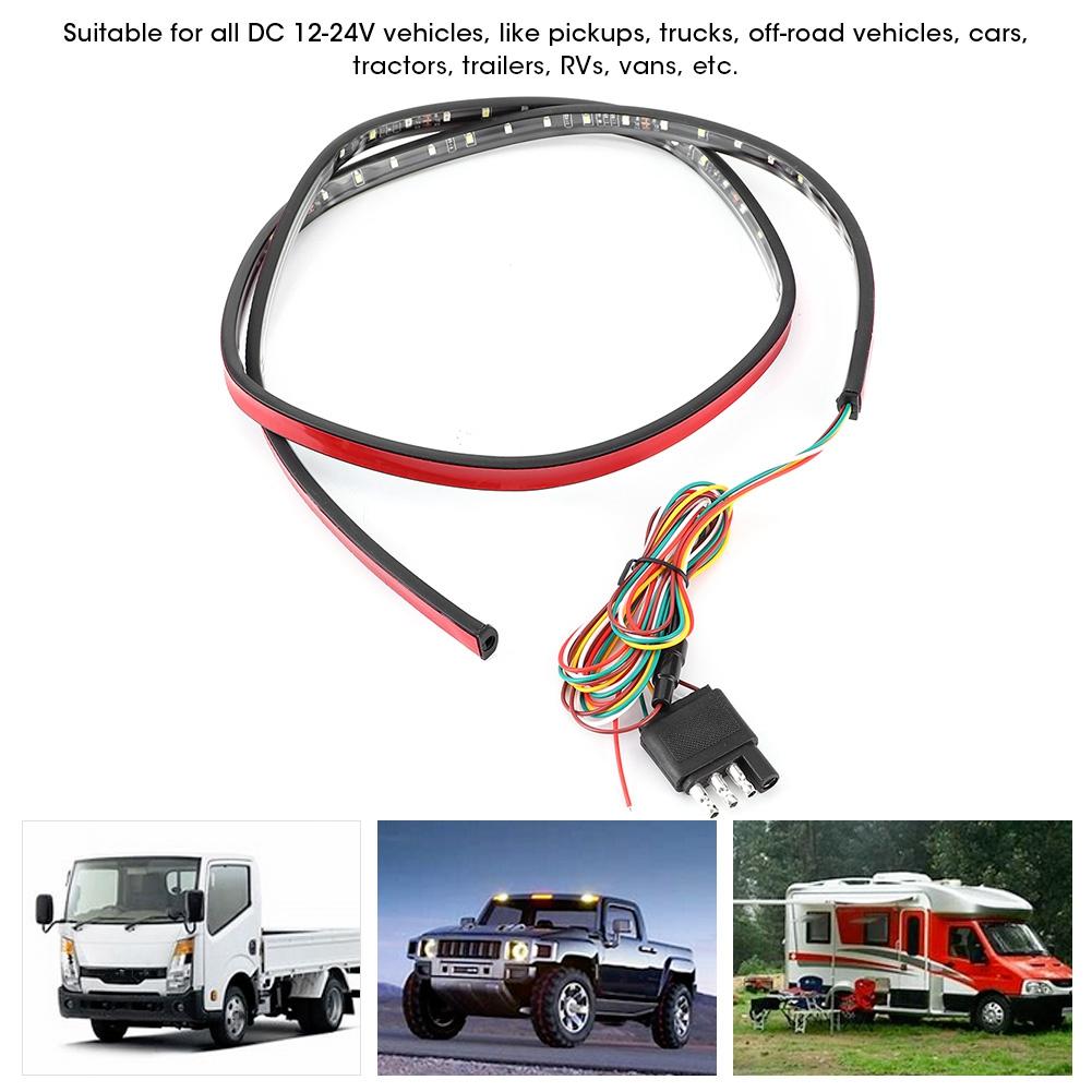 49 Zoll LED IP65 Heckklappen-Streifenleuchte Doppel-Farbe Brems-Blinkerleuchte Tagfahrlicht für Pickups Trucks