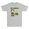 Wolf Im A Simple Old Unisex I Am Grumpy And I Like Boobs Funny Quote Unisexs Tshirt