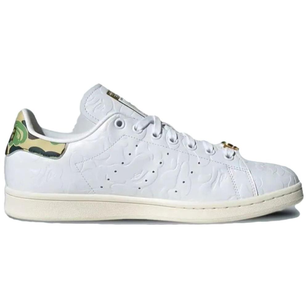 BAPE x adidas Stan Smith 30. Rocznica Męskie Sneakersy Białe Chmurnobiałe Off-White IG1115