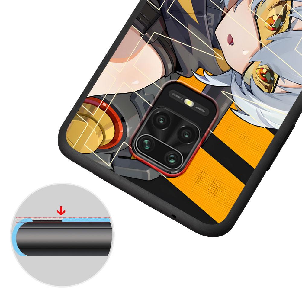 Anime Zenless Zone Zero Hülle für Xiaomi Redmi 10A 10C 9C 12C 9A 9i 10 12 9 Prime 9T K40 Pro Schwarze Weiche TPU Handyhülle