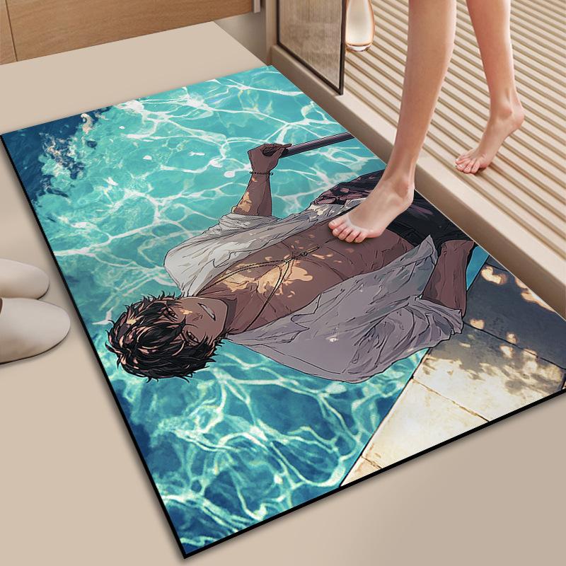 

Входная дверь, цветной фирменный коврик для пола для мальчика, диатомовый грязепоглощающий коврик для ног, грязеотталкивающий коврик для входной двери, ковер, который можно резать 40 * 60Cm Diatom Mud