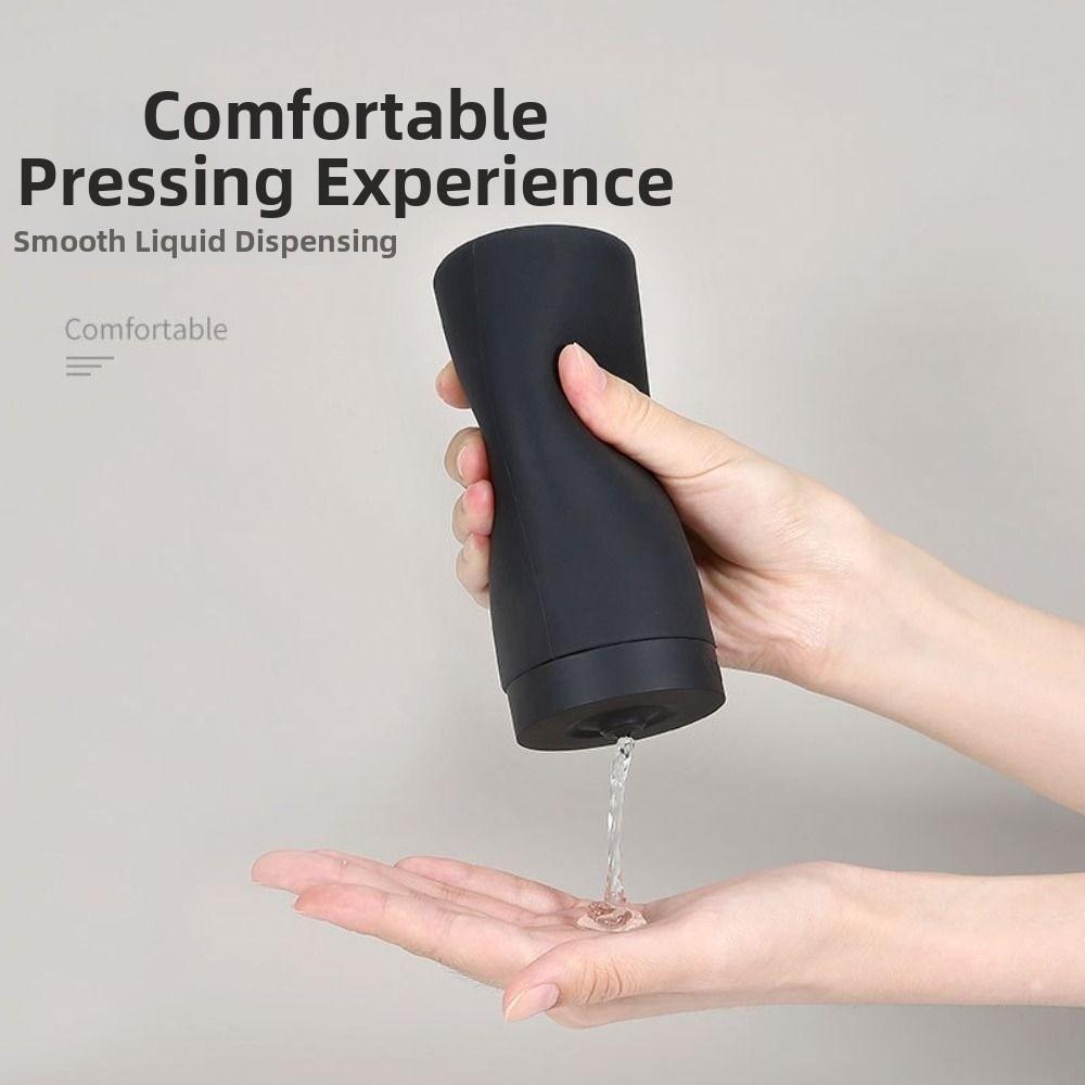 Nachfüllbares Design Silikon-Quetschflasche 240ml Fassungsvermögen Flüssigseifenspender Badezimmer