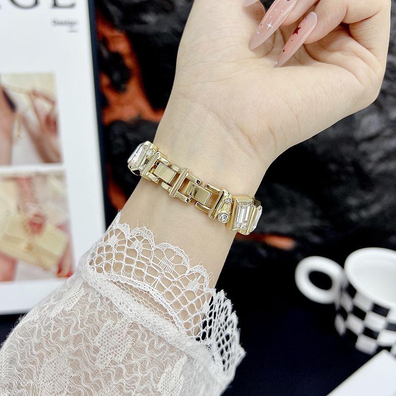 Bling Diamond Band for Apple Watch Bands 49 46 45 44 42 41 38mm Bracelet Jewelry Metal Wristband Strap for iWatch S11 10 9 8 7 6