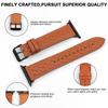 New Genuine Leather Strap For iWatch Band 41/45mm 44/40mm 38/42mm Retro Cowhide Rhombus Bracelet iWatch Serie 7 SE 6 5 4 3
