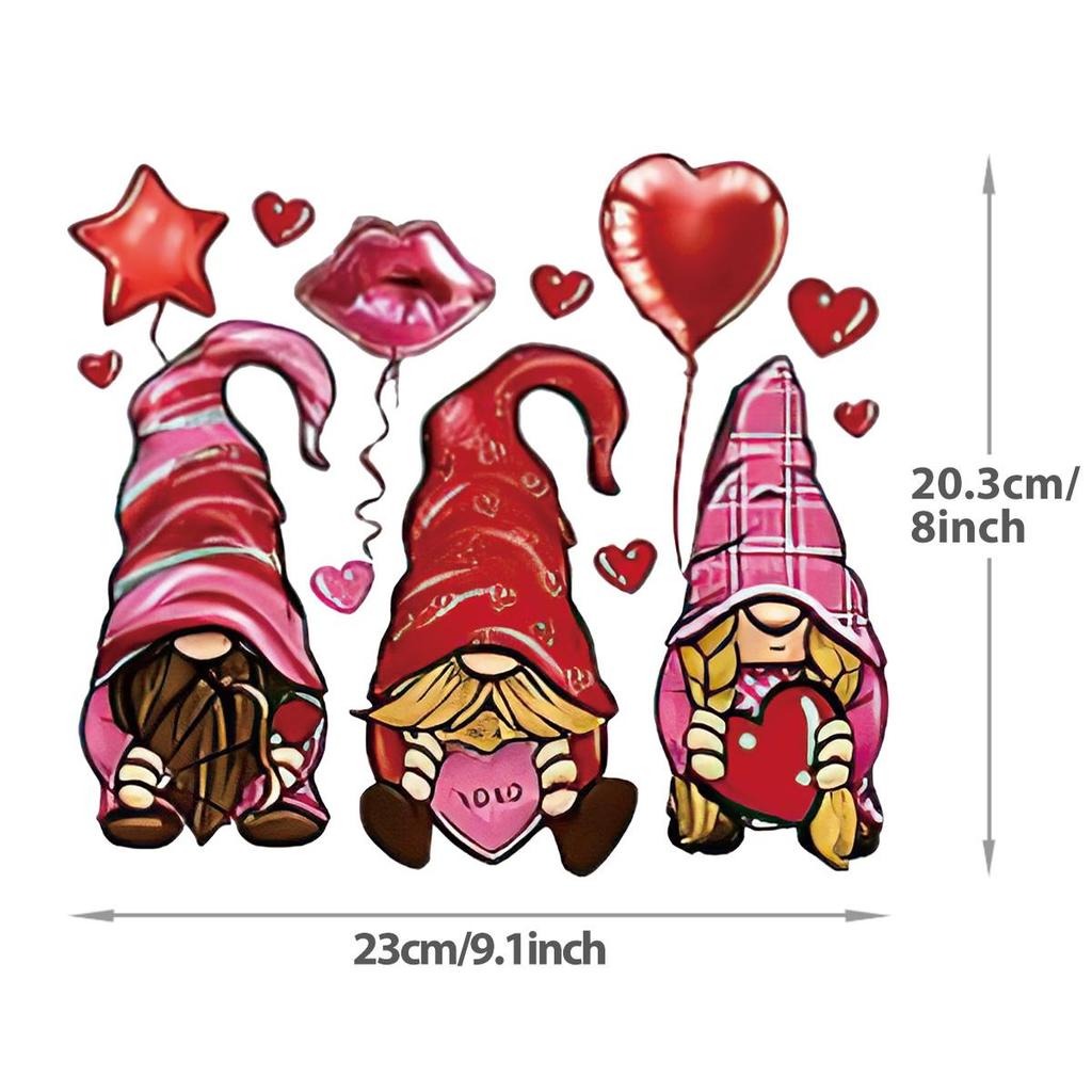 Valentine's Day Gifts: Heat Transfer HTV DTF Customized Couple T-shirts, Heat Press DIY Stickers, Clothing Heat Transfer Stickers