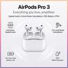 New TWS Wireless Earbuds AirPods Pro 3 Pro-Level Noise Cancellation 30H Battery IPX4 Waterproof Bluetooth Headphones