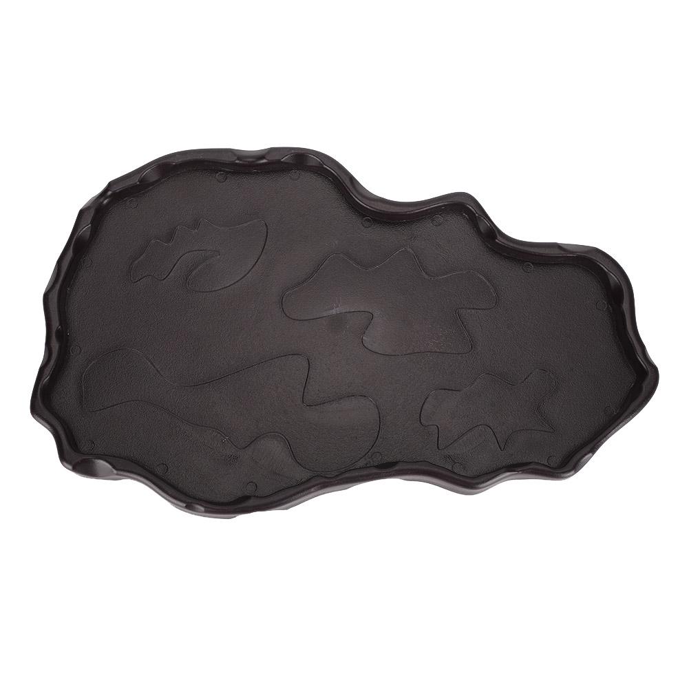 NW‑29 Plastic Reptiles Feeder Basin Snake Frogs Drinking Feeding Dish Landscape DecorationsDeep Coffee Color