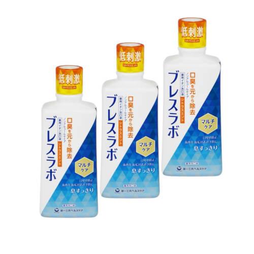 

[Set Sale] Daiichi Sankyo Healthcare Breath Lab Mouthwash Multicare Citrus Mint (450mL) x 3-Pack Medicated Mouthwash