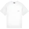 Plain Cotton Knit Short Sleeve T-Shirt Men Tops White 801522379-V0001
