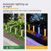 Outdoor Waterproof Solar Powered Garden Light LED Lawn Decora Lamp with Thermometer Waterproof Landscape Light for Courtyard