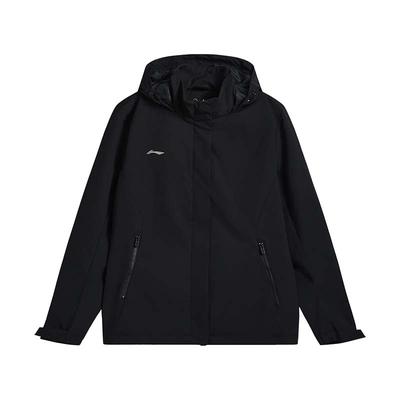 Li Ning Casaco Corta-Vento Minimalista com Logótipo Solto Feminino Roupa Exterior AFDVJ56-1