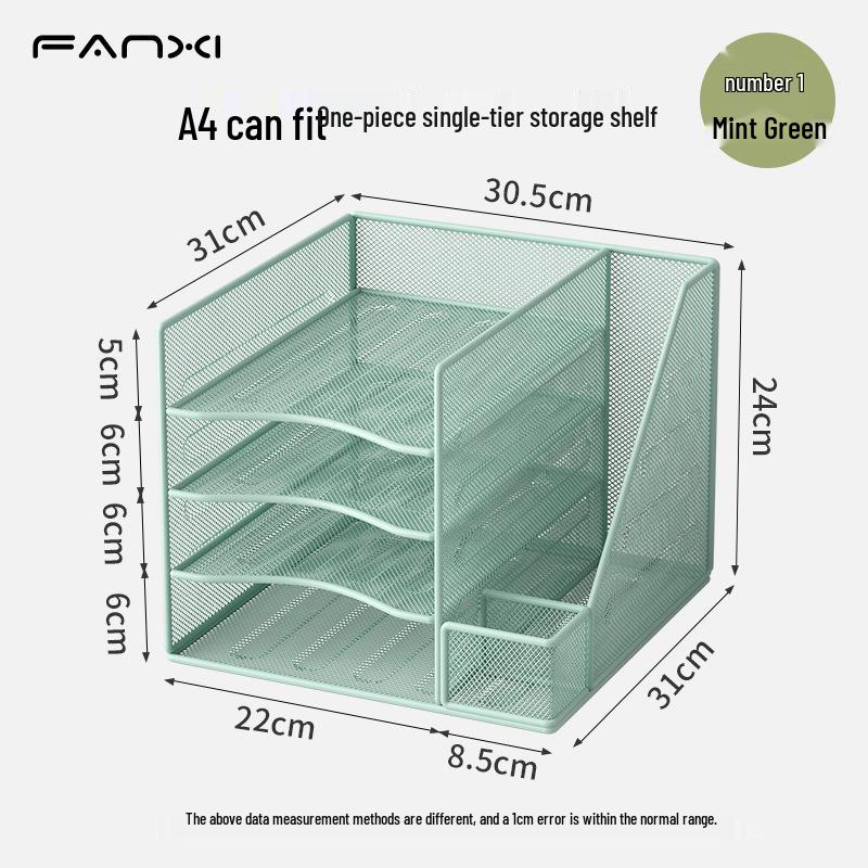 Metal Desktop File Organizer and Document Holder