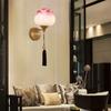 Chinese Style Wall Lamp Art Lotus Wall Lamp Originality Living Room Bedroom Tea Room Corridor Decorative Light