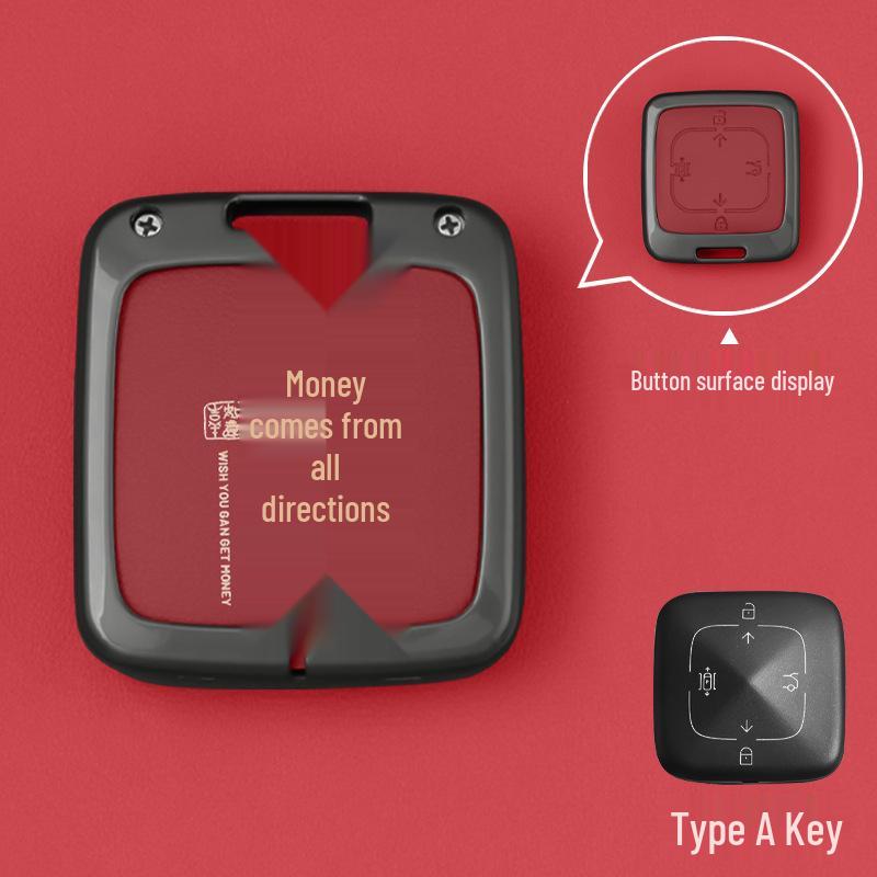 Zeekr 007/001/009/X Key Case: Bluetooth Smart Key Shell & Buckle