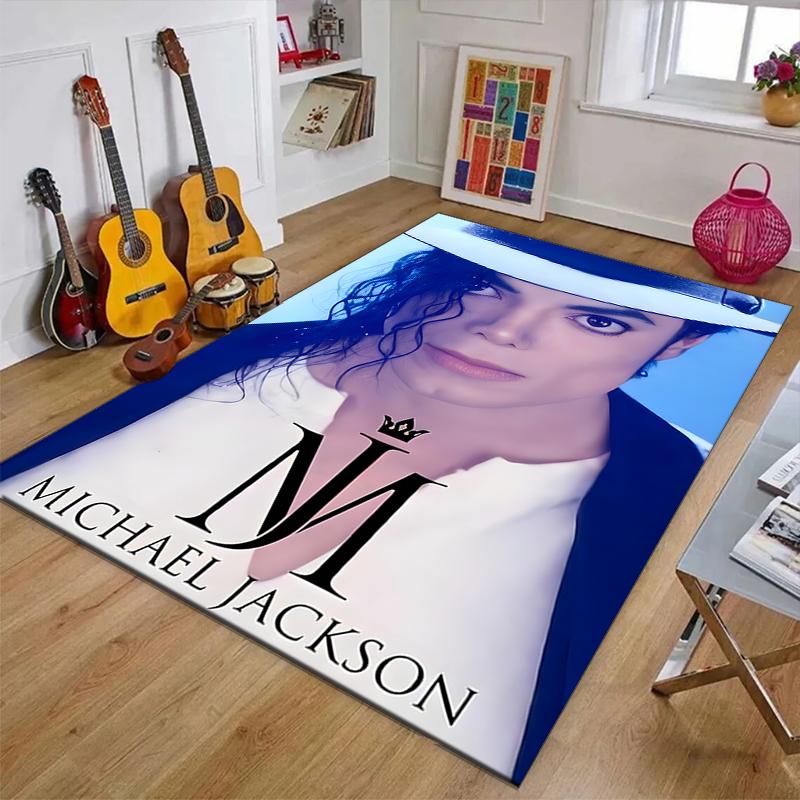 Michael JacksonPrinted Area Rug Carpet for Bedroom Living Room Home Decor Rugs Mat Non Slip Mat Rug for Bedside