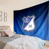 Blue And White Shield Millonarios Tapestry, Unique Design Tapestry, Wall Decor for Bedroom,Livingroom, Playroom,Heartwarming Fan Holiday Gifts