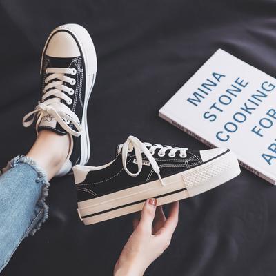 Summer Platform White Canvas Shoes New Casual Board Shoes Cloth Shoes