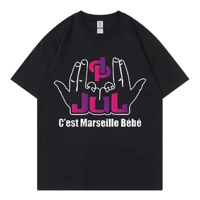 French Rapper Jul Cest Marseille Bébé Graphic T Shirts Fashion Hip Hop Y2k Clothing Tshirt Summer Pure Cotton Tshirts Unisex