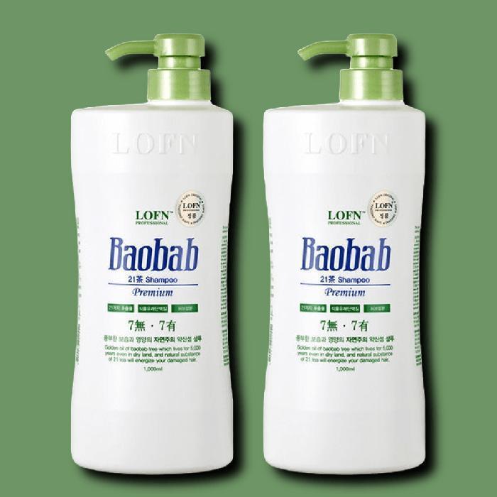 LOFN Baobab Shampoo Premium Mildly Acidic Dry 1000ml x 2 (30274814)
