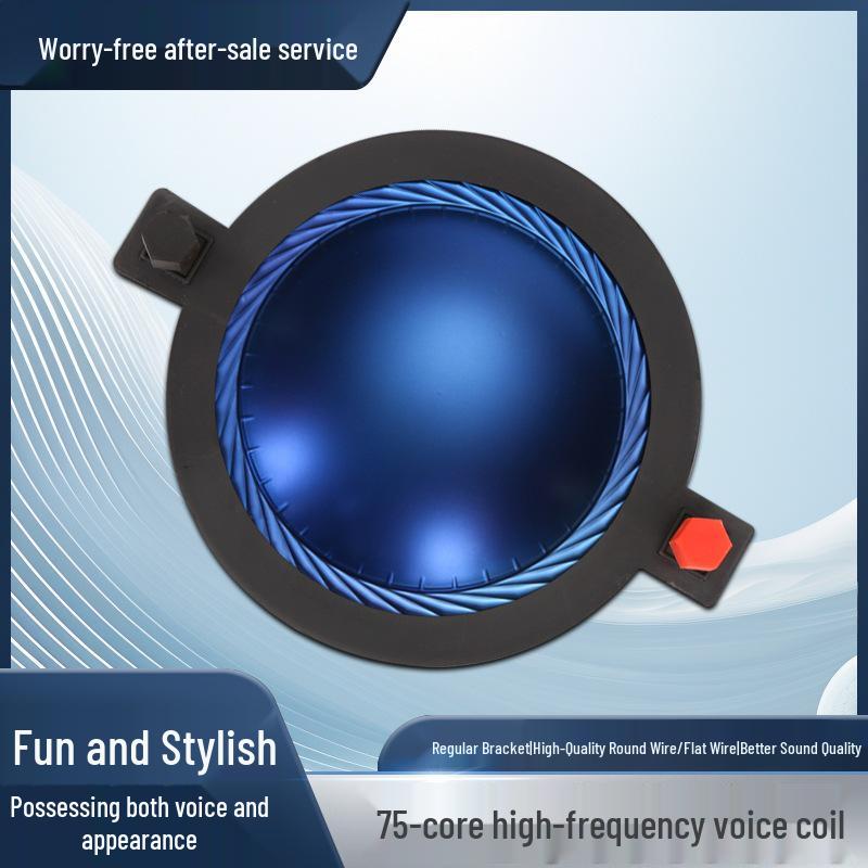 High-Power 74.5mm Composite Tweeter Voice Coil with 75-Core Flat Wire Diaphragm