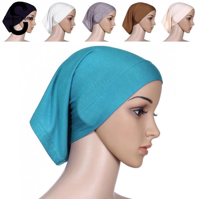 Dameskjerf Bomull Komfortabelt Mykt Underskjerf Hijab