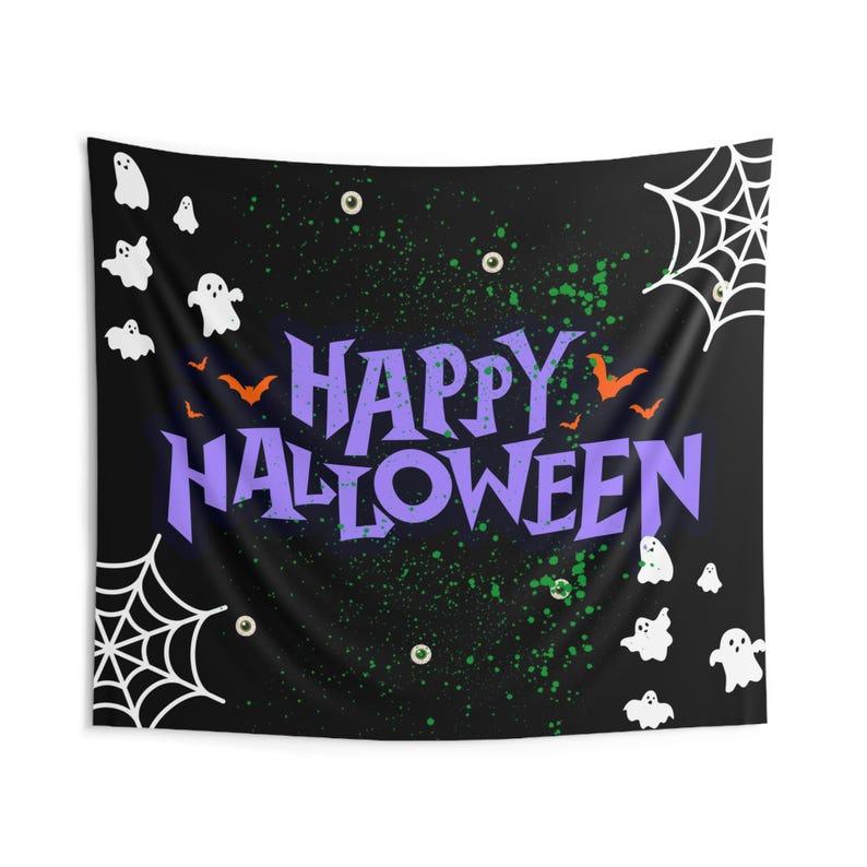 Happy Halloween tapestry 75x100 чёрный