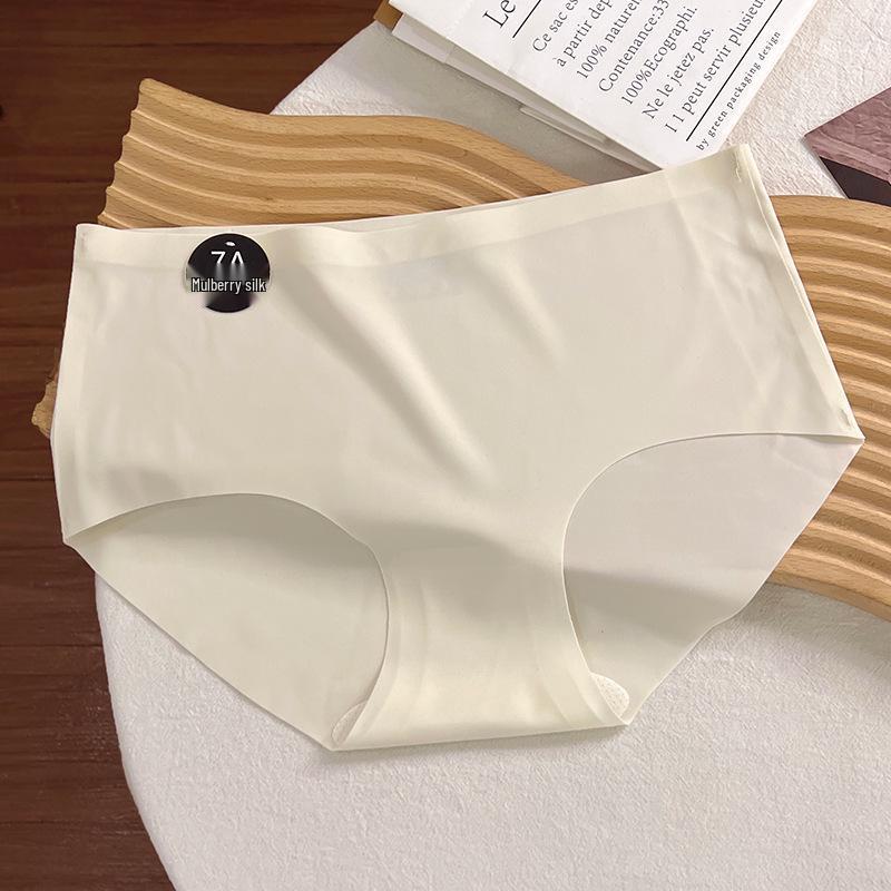 

Мягкие трусики средней посадки с антибактериальной шелковой ластовицей, бесшовные, для женщин и девушек L [105-130 lbs]