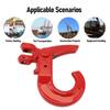 Safety Chain Hook 1.12T Load Capacity Grade 80 Alloy Steel Forged Clevis Slip Hook for Lifting and Transport