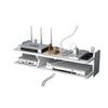 Wall Mounting Metal Wireless Wifi Router Boxes/TV Set-Top Box/DVD Player Stand/Telephone Holder Rack Shelf Bracket WF