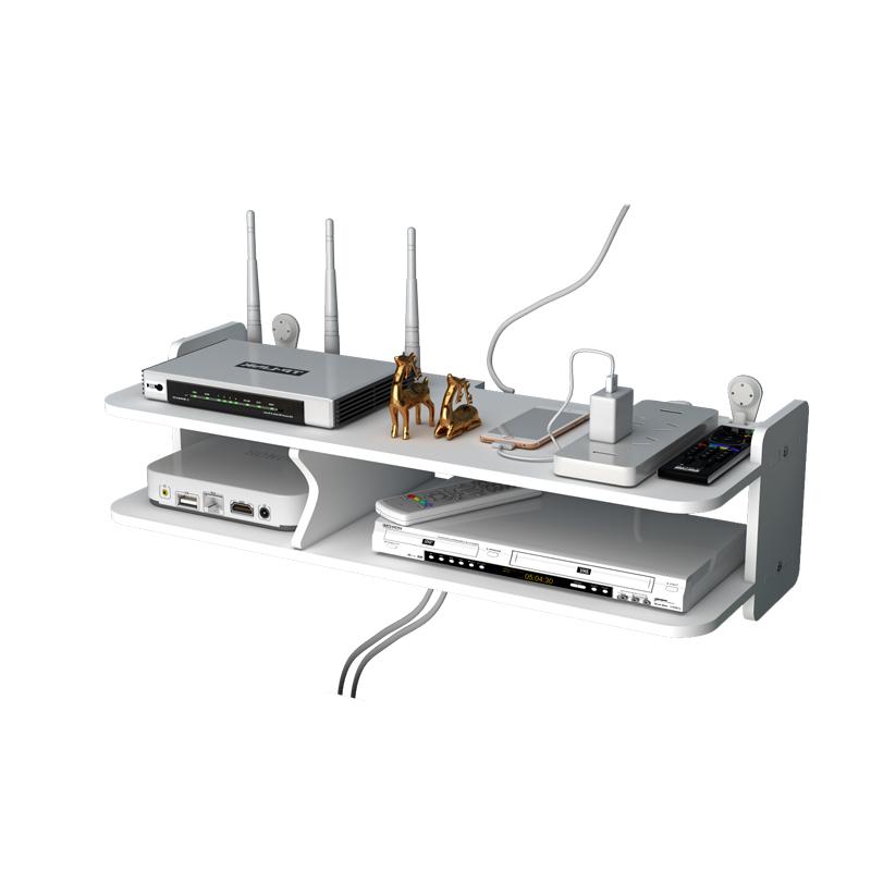 Wall Mounting Metal Wireless Wifi Router Boxes/TV Set-Top Box/DVD Player Stand/Telephone Holder Rack Shelf Bracket WF