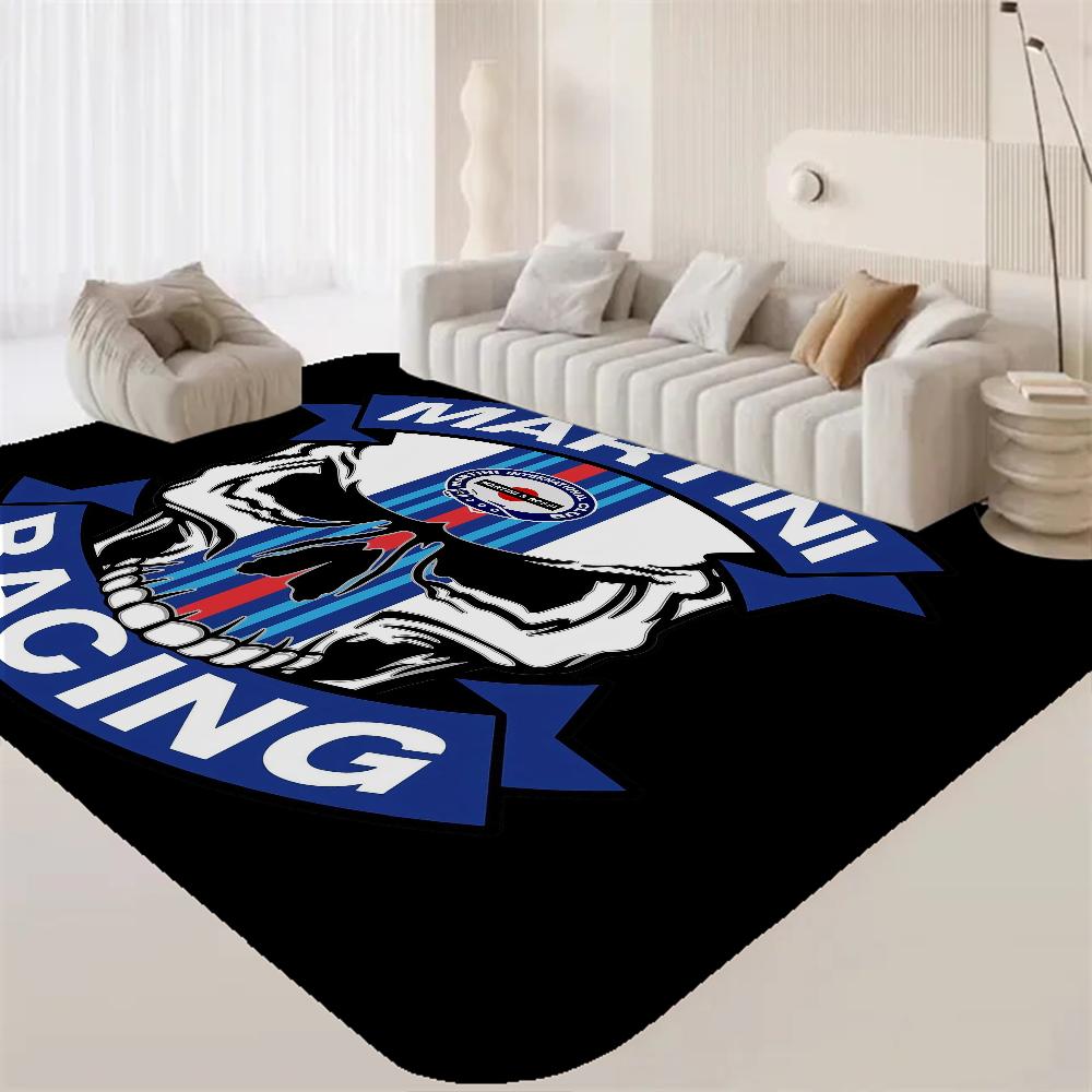 Tappetini da camera con logo M-Martini Racing Lavabili Antiscivolo Tappeto da area per soggiorno divano sedie Cucina Alfombra