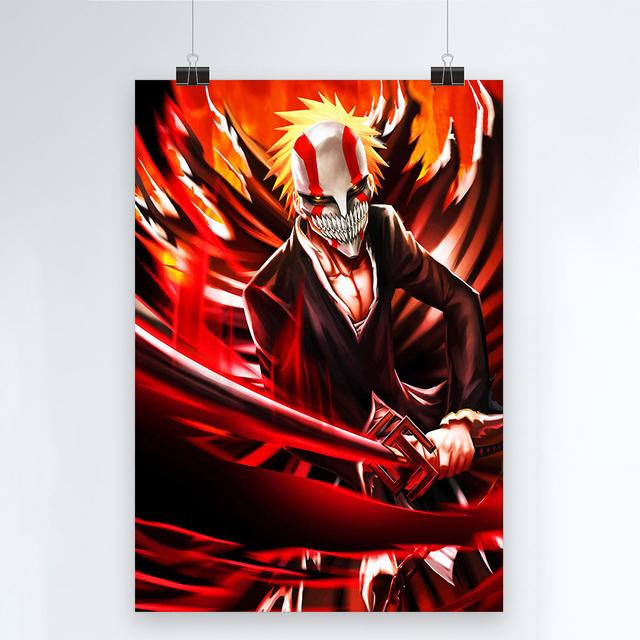 Japanische Anime-Wandkunst, BLEACH, Leinwandgemälde, Kurosaki-Poster, Drucke für Wohnzimmer, Jungenschlafzimmer, Heimdekoration, ohne Rahmen