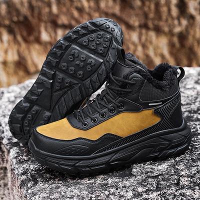 Botas de invierno 2024 para hombre y mujer, de piel de felpa, impermeables, para escalada, caza, unisex, con cordones, cálidas, para senderismo y exteriores