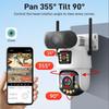 ICsee 6-Inch 50x Optical Zoom Binocular Surveillance Camera with Metal Shell and 4G Connectivity