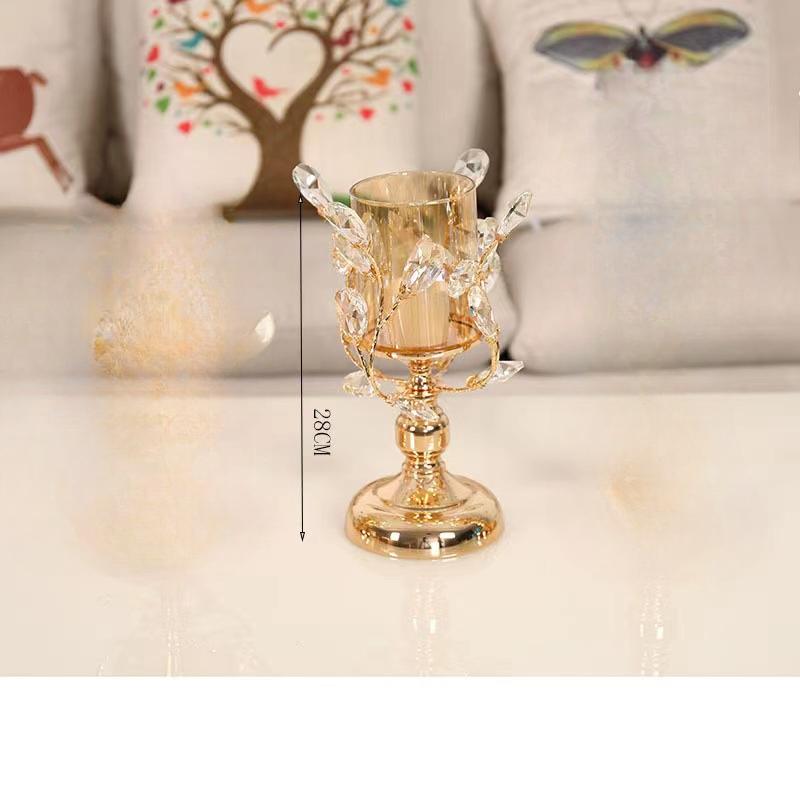 Luxury Candlestick Crafts Home Decor Hotel Desktop Christmas Candlestick Decor