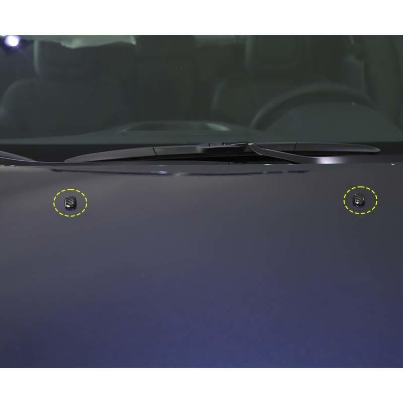 Car Wiper Nozzle Decoration Protective Cover For  Jeep Compass For Jeep Patriot For Jeep Grand Cherokee Car Exterior Accessories,carbon Fiber Black