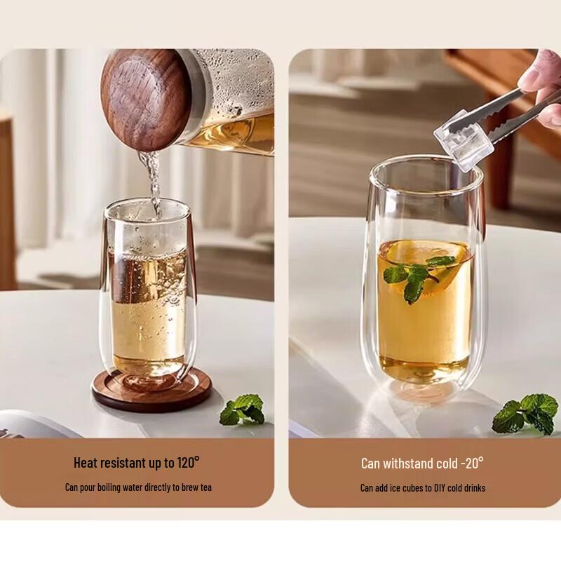 Double-Wall Borosilicate Glass Cup Set
