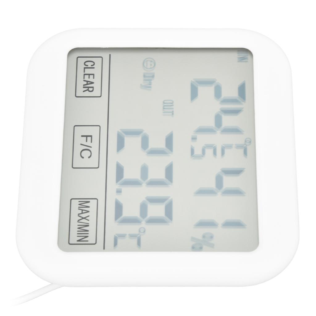 Thermometer Hygrometer Touch Screen Temperature Humidity Gauge for Home Office