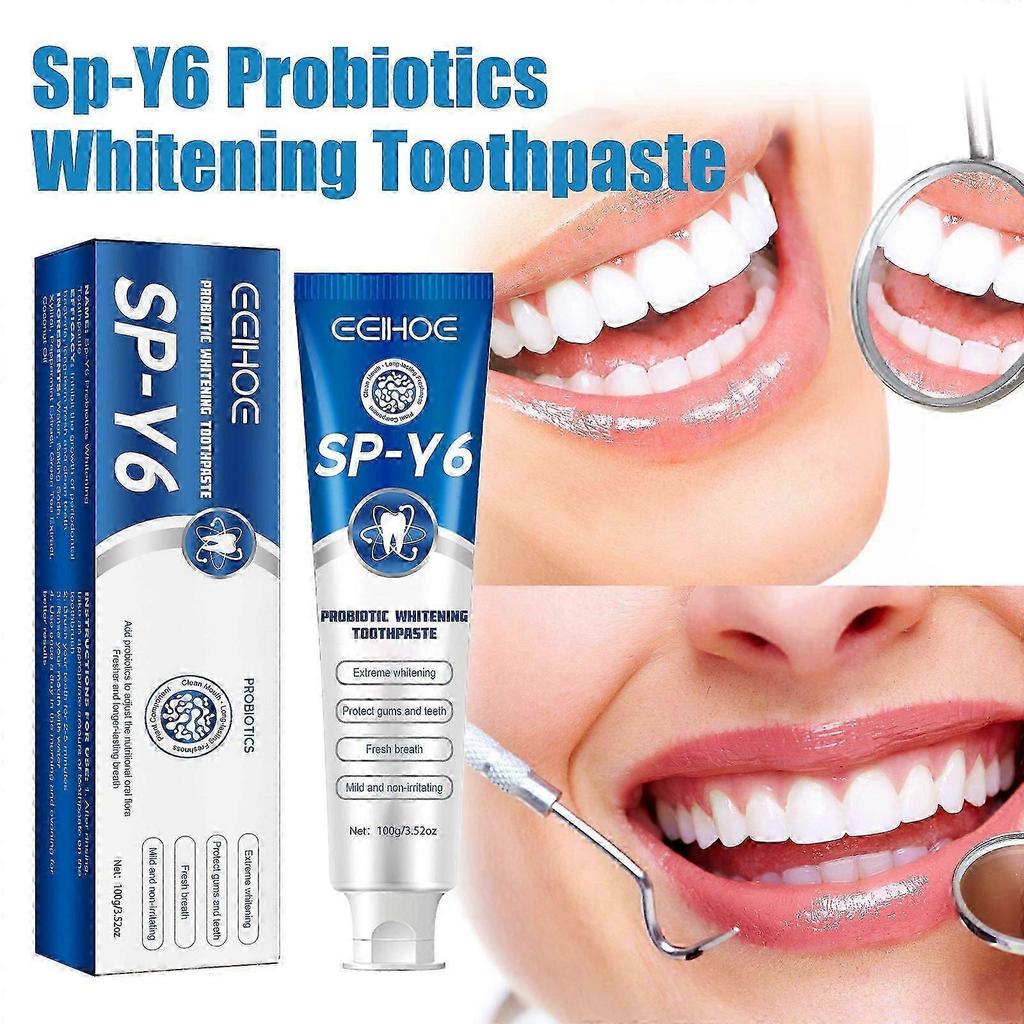 Probiotic Whitening Toothpaste Fresh Breath, Stain Removal Brightening, 100g