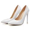 Large Size 47 Classic Style Women's Patent Pointed High Heels 12cm High Heels Elegant Women's Solid Color Slim High Heels